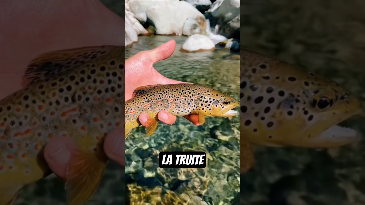 L'un des plus beaux poissons de nos rivières La truite ! 🐟 #truite #trout #poisson #peche #fishing