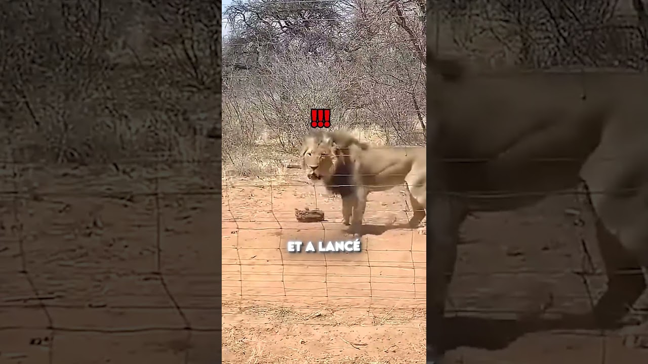 LE LION LUI LANCE UN REGARD NOIR ! 😱🦁🆘